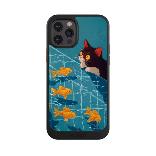 Apple iPhone 12 Pro NIVOcore Cat in a Pool with AI