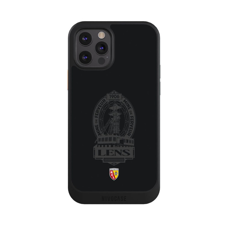 iPhone 12 Pro NIVOcore RC Lens Mine de Ferveur Emblem black