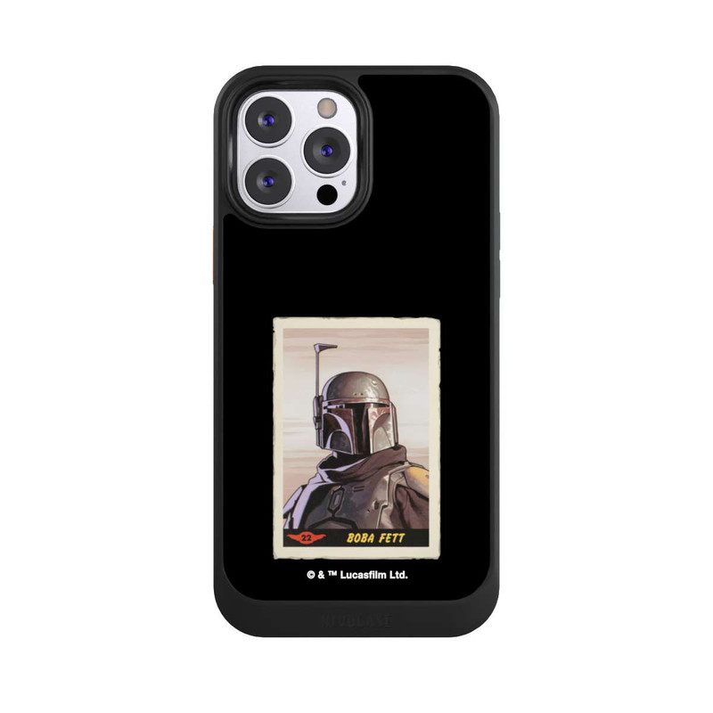 iPhone 13 Pro Max NIVOcore Boba Fett Badges Schwarzer Hintergrund