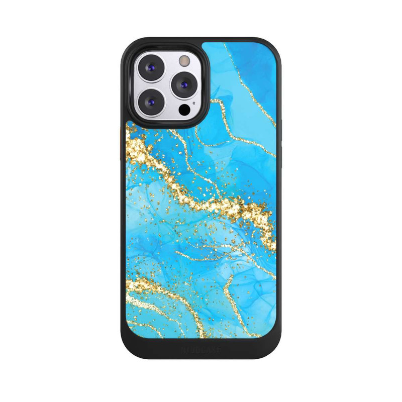 iPhone 13 Pro Max NIVOcore Türkis-goldene Tapete