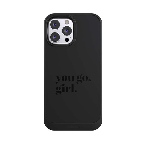 Apple iPhone 13 Pro Max NIVOcore You Go Girl Schwarz Transparent