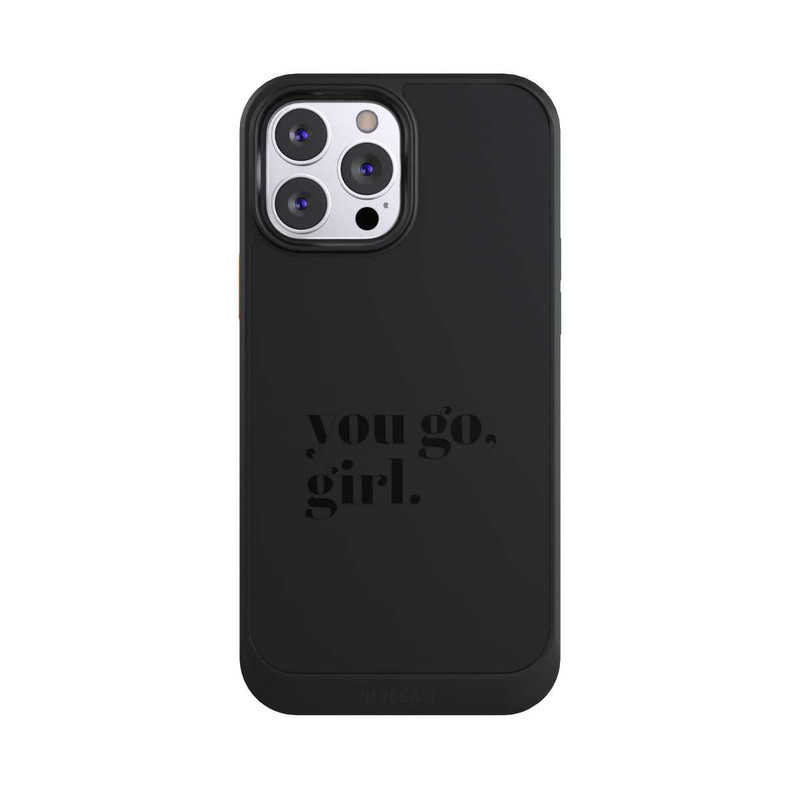 iPhone 13 Pro Max NIVOcore You Go Girl Schwarz Transparent