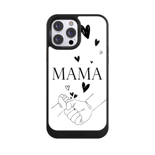 Apple iPhone 13 Pro Max NIVOcore Muttertag Line Art Hände Schwarz Weiß
