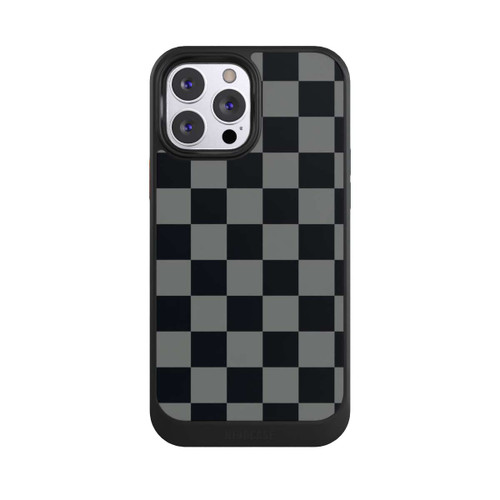 Apple iPhone 13 Pro Max NIVOcore Schachbrett Schwarz Grau