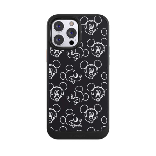 Apple iPhone 13 Pro Max NIVOcore Disney Mickey Muster Schwarz