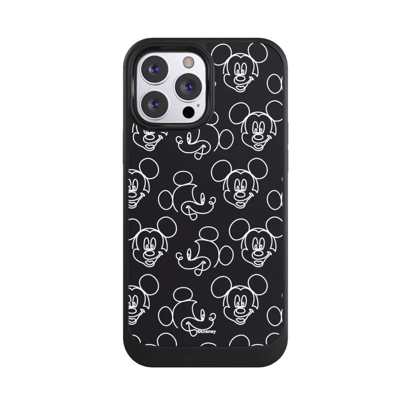 iPhone 13 Pro Max NIVOcore Disney Mickey Muster Schwarz