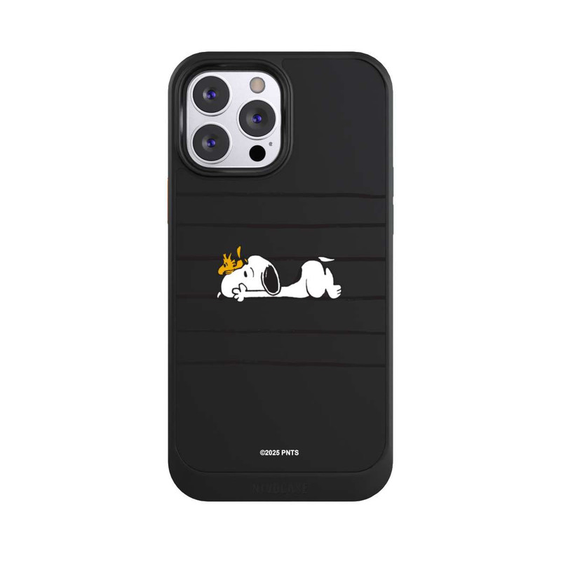 iPhone 13 Pro Max NIVOcore Snoopy Woodstock Streifen Peanuts Transparent