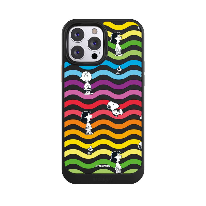 iPhone 13 Pro Max NIVOcore Snoopy Pattern Rainbow Transparent