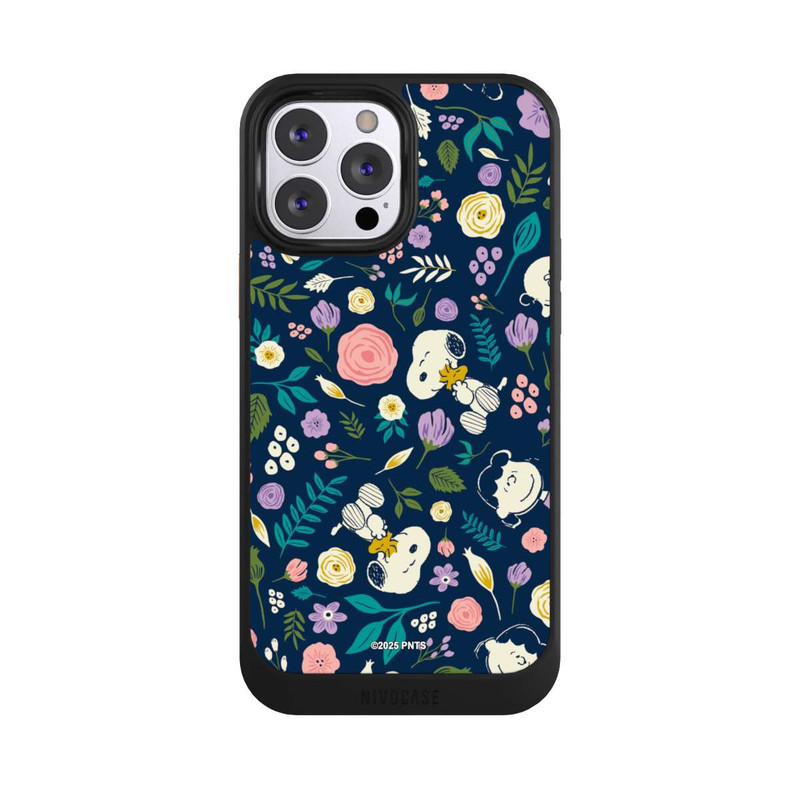 iPhone 13 Pro Max NIVOcore Peanuts Dark Flower Pattern