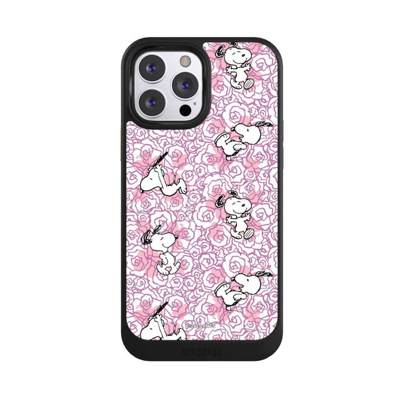 iPhone 13 Pro Max NIVOcore Peanuts Pink Roses Pattern
