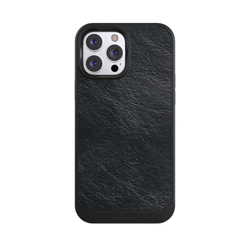 Apple iPhone 13 Pro Max NIVOcore Schwarzer Lederlook Hintergrund