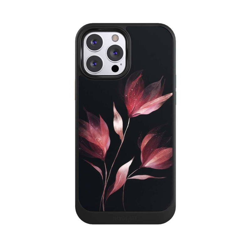iPhone 13 Pro Max NIVOcore Burgunderrote Blume Negativ