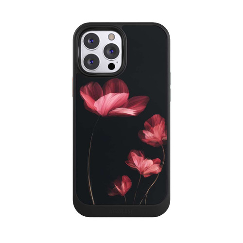 Apple iPhone 13 Pro Max NIVOcore Fleurs Bordeaux Noires