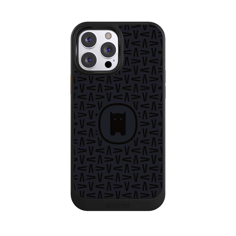 iPhone 13 Pro Max NIVOcore Nivocase Muster Schwarz Grau