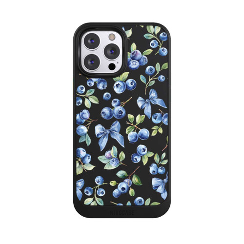 Apple iPhone 13 Pro Max NIVOcore Blaubeere Schleifen Transparent mit KI