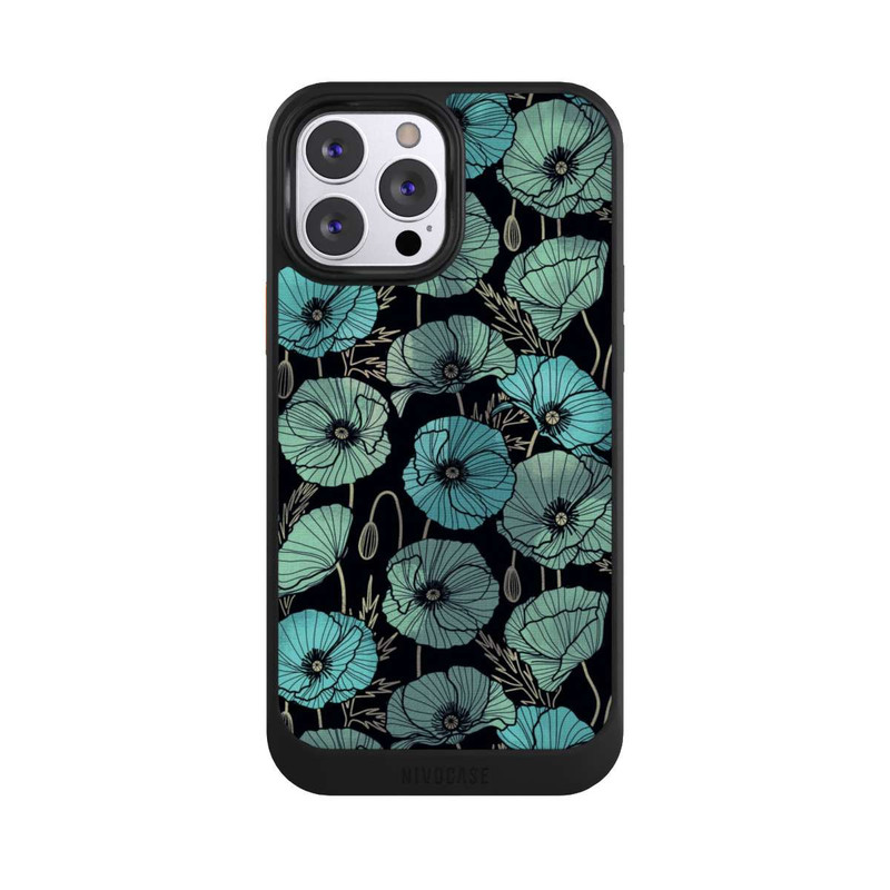 iPhone 13 Pro Max NIVOcore Coquelicots d'Été Verts