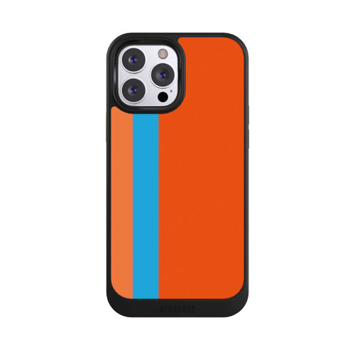Apple iPhone 13 Pro Max NIVOcore Rayures Orange Bleu