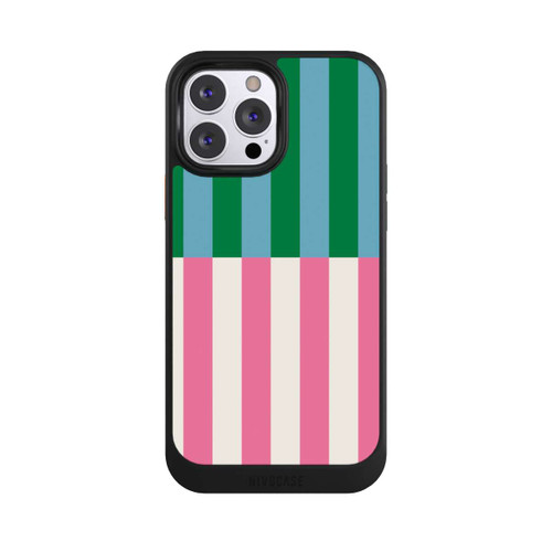 Apple iPhone 13 Pro Max NIVOcore Motif Rayé Vert Rose