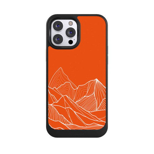 Apple iPhone 13 Pro Max NIVOcore Höhenlinien Berg Orange
