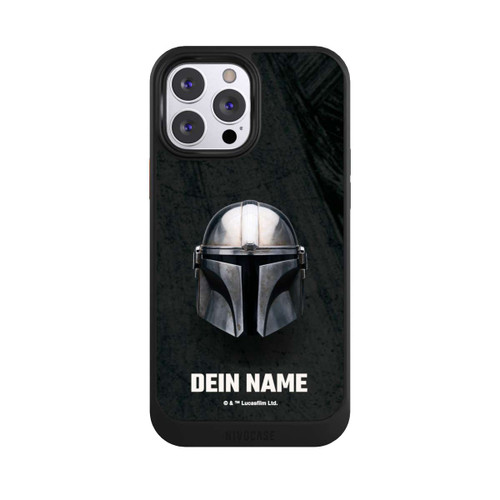 Apple iPhone 13 Pro Max NIVOcore Star Wars Mandalorian Black Helmet Personalisierbar