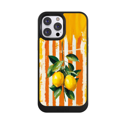 Apple iPhone 13 Pro Max NIVOcore Summer Lemons on Stripes with AI