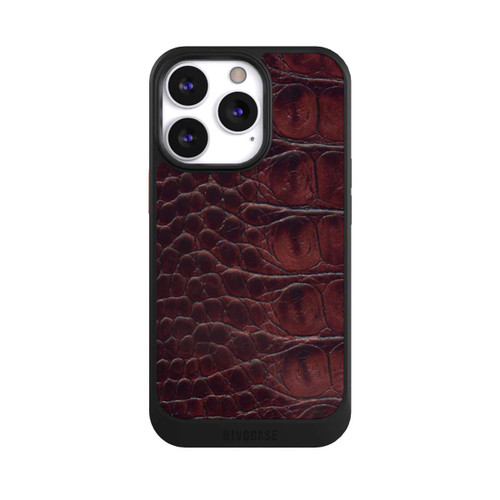 Apple iPhone 13 Pro NIVOcore Cuir de Crocodile
