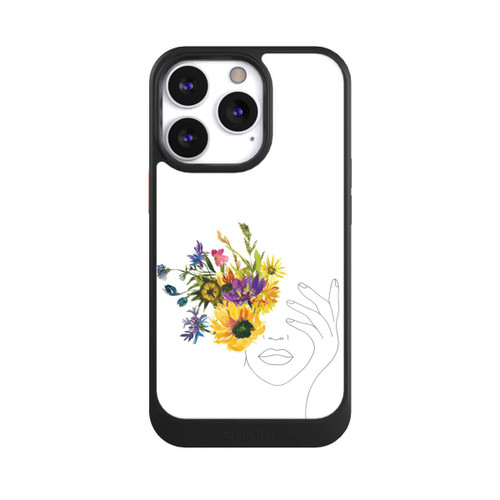 Apple iPhone 13 Pro NIVOcore Line Art Frau Sonnenblumen
