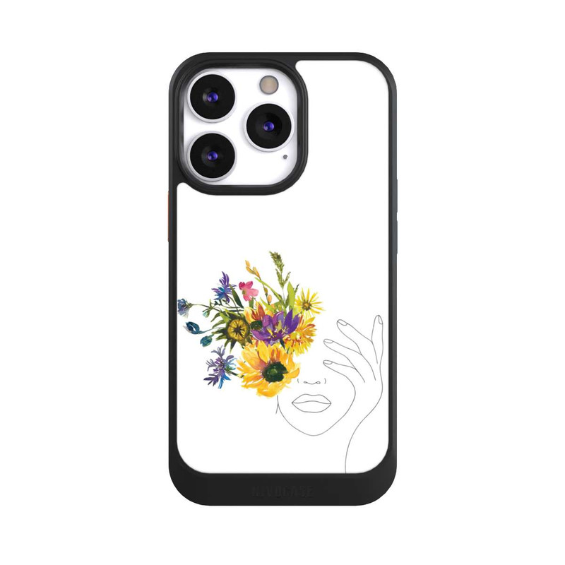 iPhone 13 Pro NIVOcore Line Art Tournesols femme