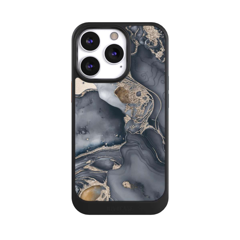 iPhone 13 Pro NIVOcore Alcohol Ink Gold Grey