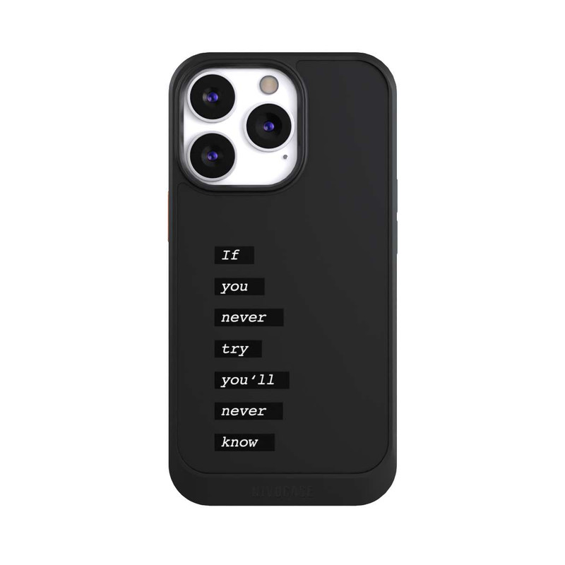 iPhone 13 Pro NIVOcore If You Try Black Transparent