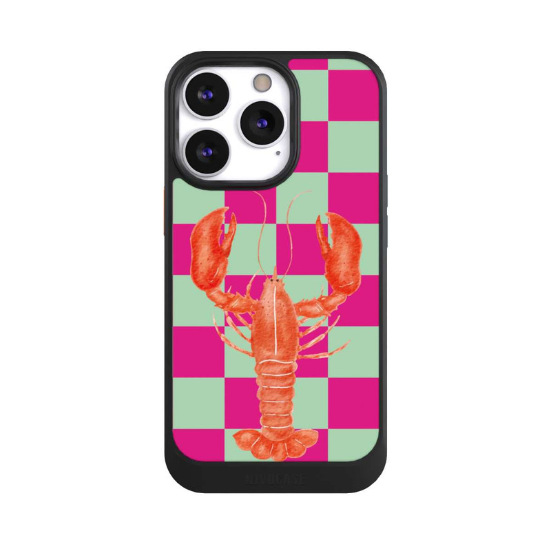 iPhone 13 Pro NIVOcore Pink Checkers Lobster