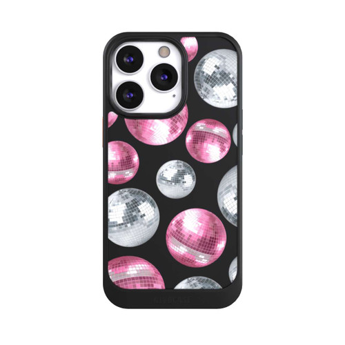 Apple iPhone 13 Pro NIVOcore Discokugel Show Pink Transparent