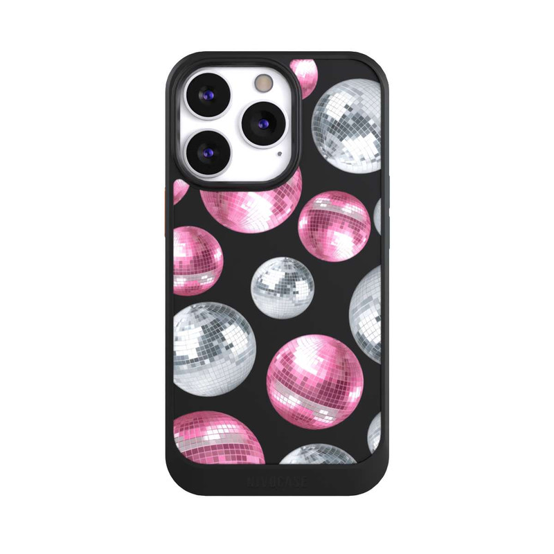 iPhone 13 Pro NIVOcore Discokugel Show Pink Transparent