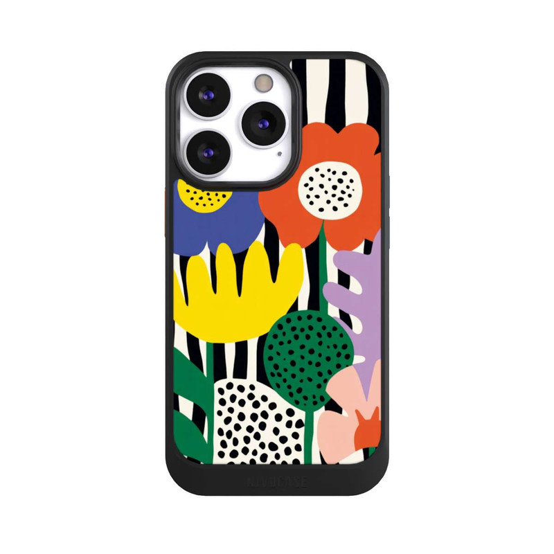 iPhone 13 Pro NIVOcore Flowers Striped Background