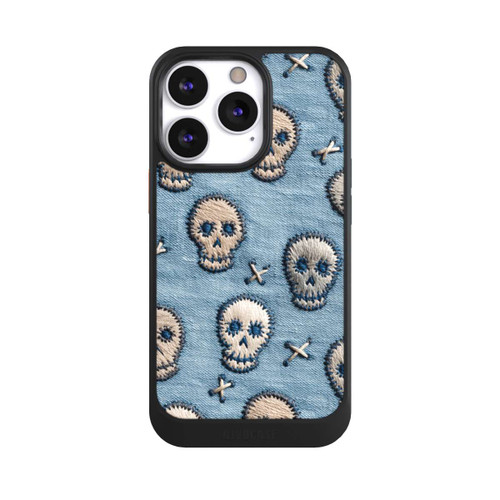 Apple iPhone 13 Pro NIVOcore Skulls on Jeans Pattern