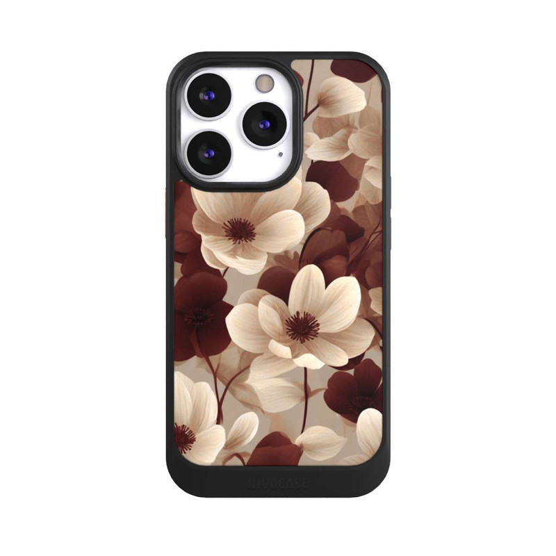 iPhone 13 Pro NIVOcore Naturfarbenes Blumenmuster mit KI