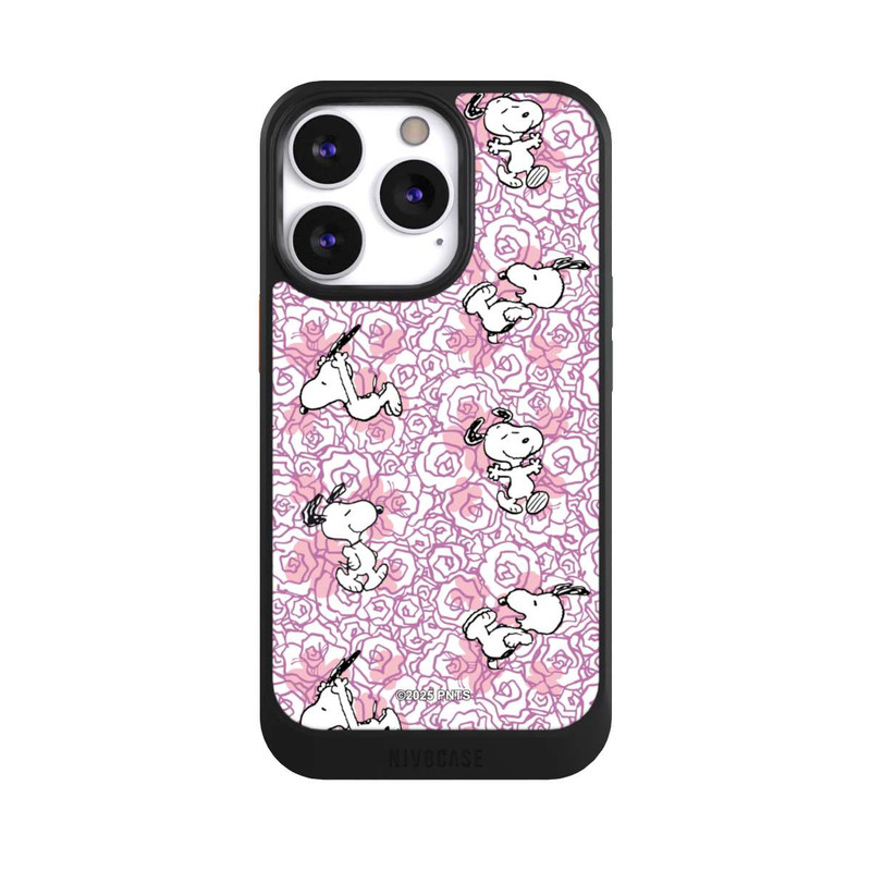 iPhone 13 Pro NIVOcore Peanuts Pink Roses Pattern