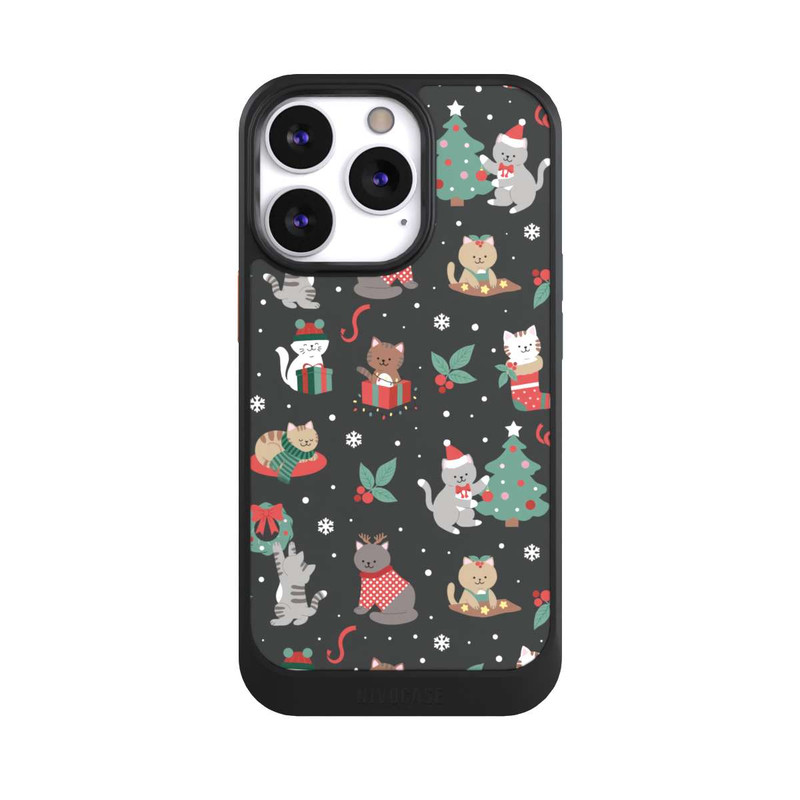 iPhone 13 Pro NIVOcore Weihnachtliche Kätzchen