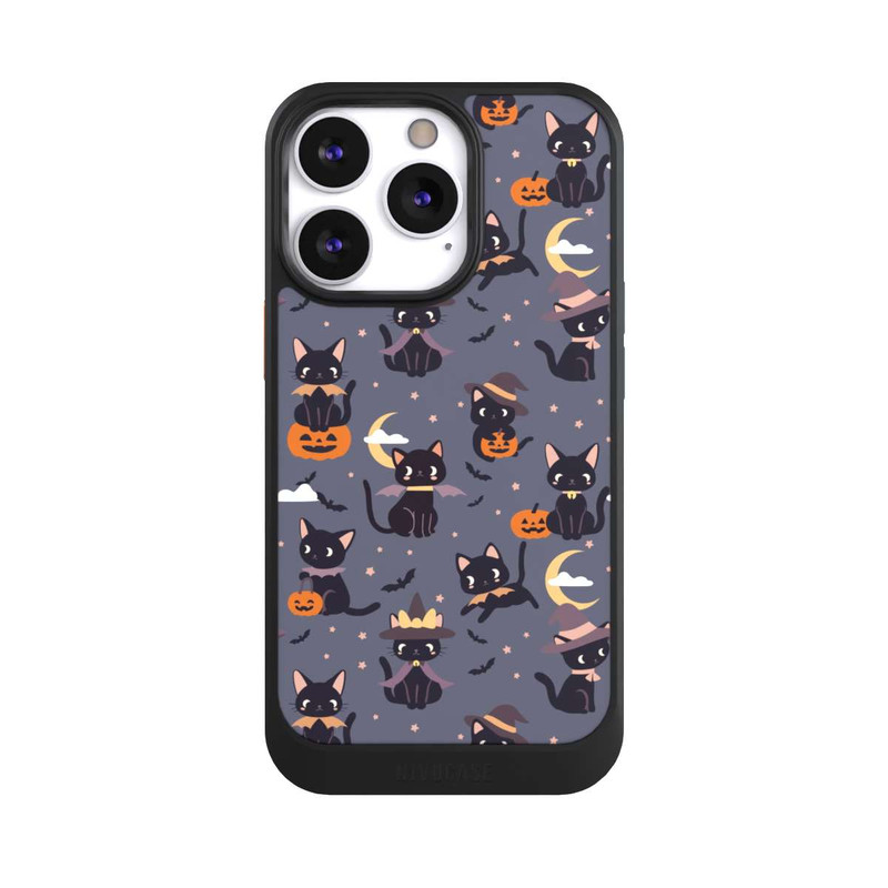 iPhone 13 Pro NIVOcore Cute Halloween Witch Cats and Pumpkins