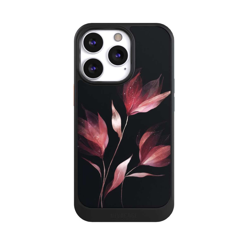 iPhone 13 Pro NIVOcore Burgunderrote Blume Negativ
