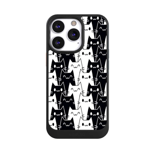 Apple iPhone 13 Pro NIVOcore Cat Wallpaper Black White