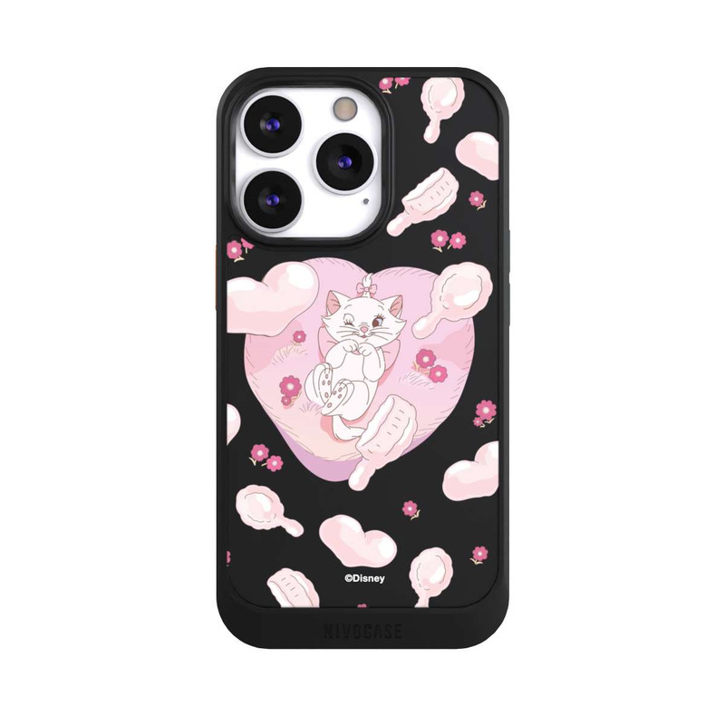 iPhone 13 Pro NIVOcore Aristochats Marie Cœurs Rose Transparent
