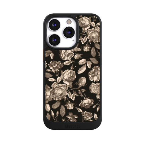 Apple iPhone 13 Pro NIVOcore Leinwand dunkle Blumen