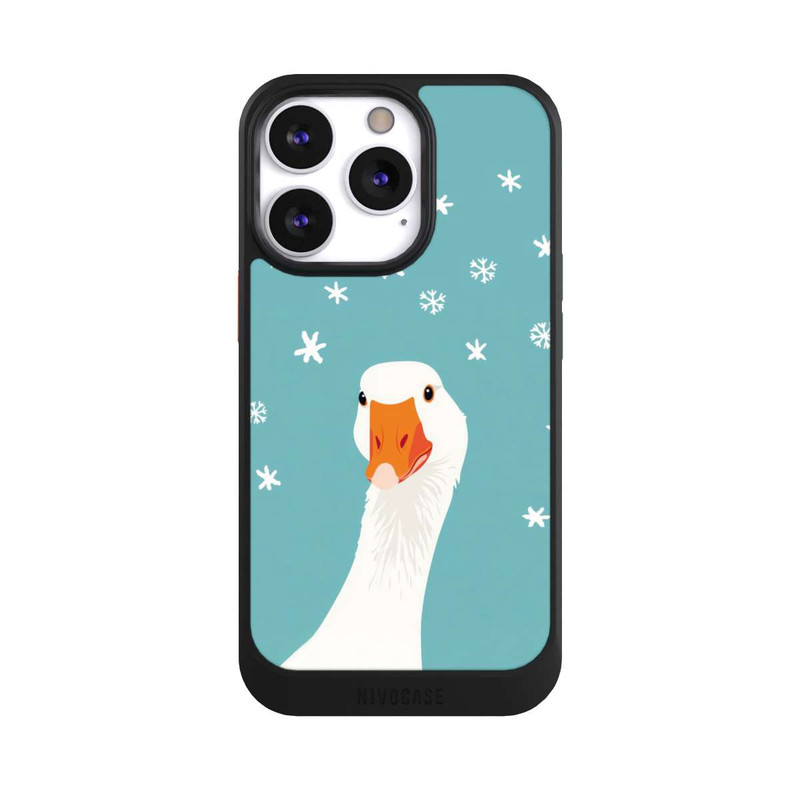 iPhone 13 Pro NIVOcore Funny Goose Stars Blue with AI