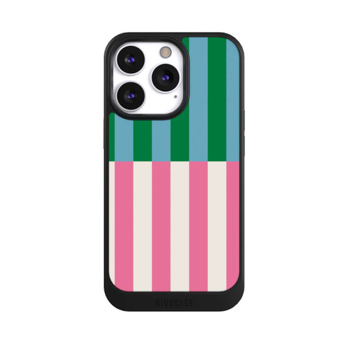 Apple iPhone 13 Pro NIVOcore Motif Rayé Vert Rose
