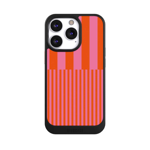 Apple iPhone 13 Pro NIVOcore Striped Pattern Pink Red