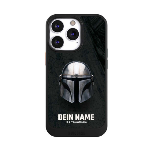 Apple iPhone 13 Pro NIVOcore Star Wars Mandalorian Black Helmet customisable