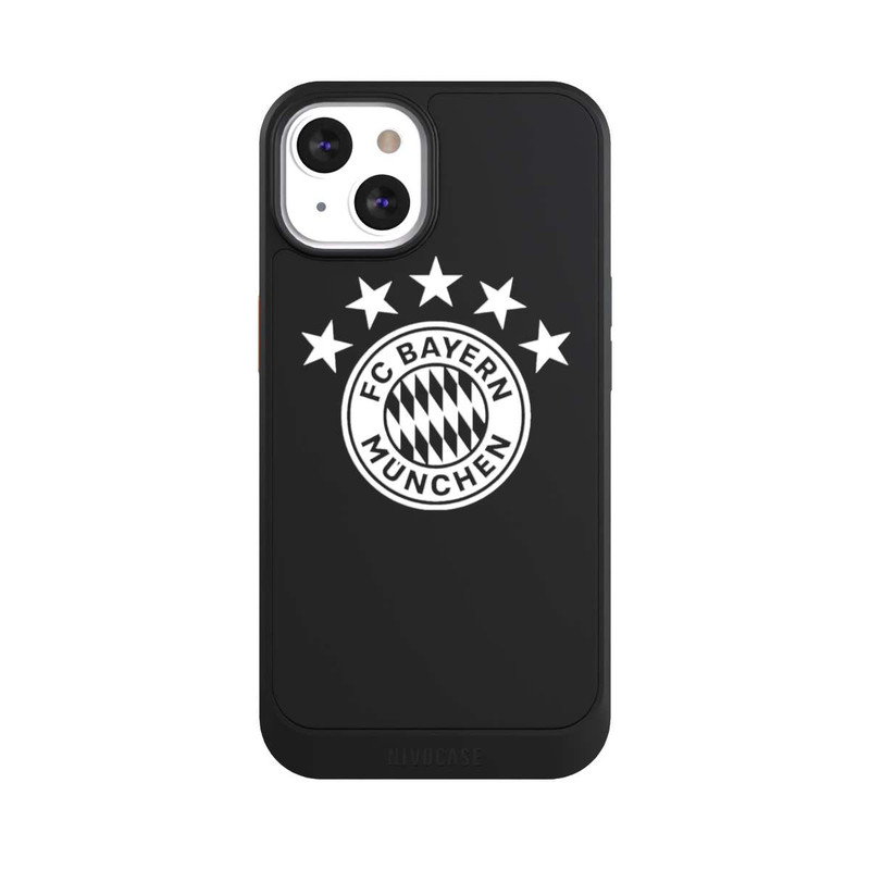 iPhone 13 NIVOcore FCB Logo einfarbig mit Sternen - ohne Hintergrund