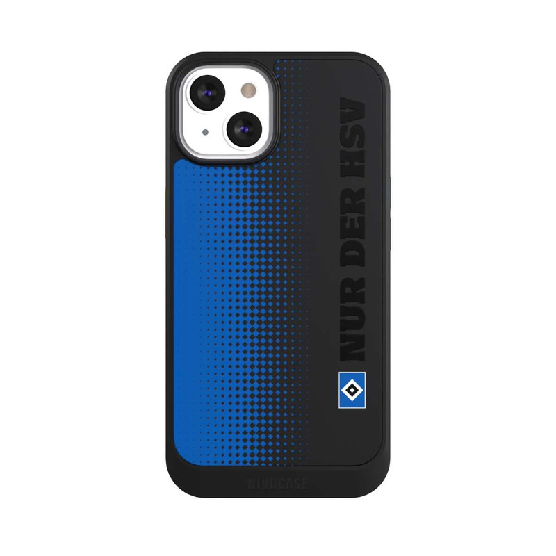 iPhone 13 NIVOcore Nur der HSV - Trame losange bleue - sans fond
