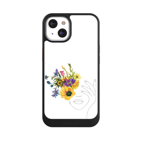 Apple iPhone 13 NIVOcore Line Art Woman sunflowers